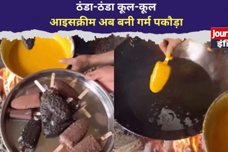 Viral Video : आइसक्रीम खानी थी ठंडी, बना दी गरम पकौड़ी!  यूजर्स बोले- “बस यही देखना बाकी था!