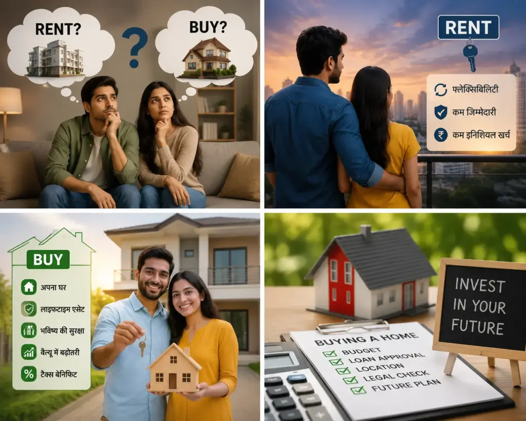 Rent और EMI के विकल्प को कैसे चुनें?