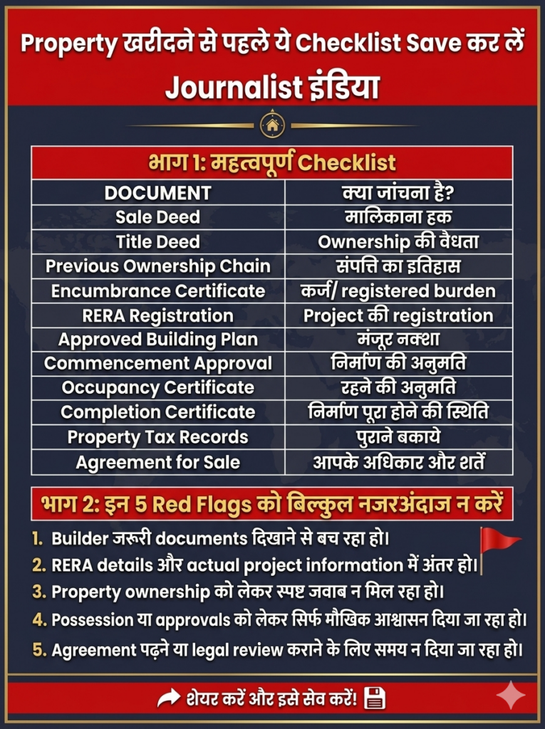 प्रॉपर्टी खरीदने से पहले इन 5 Red Flags को बिल्कुल नजरअंदाज न करें
